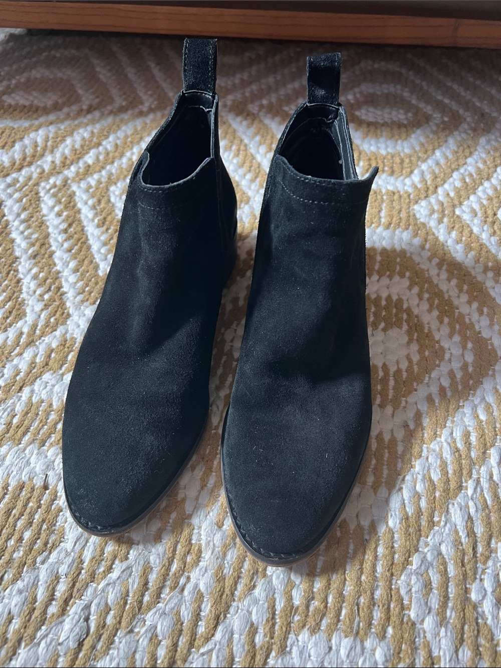 Dolce Vita Black Suede Ankle Booties